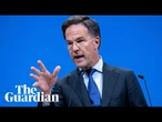 Rutte delivers a speech at Chatham House – watch live