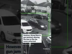 Surveillance video shows an American woman trying to shoot a British man in a murder-for-hire plot