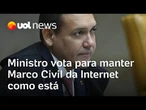 STF decide que redes sociais podem ser responsabilizadas por postagens; placar ficou 8 a 3