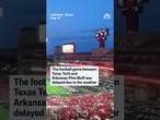 Timelapse shows huge storm cloud over Texas stadium