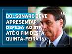 Denúncia da PGR: Bolsonaro deve apresentar defesa ao STF até o fim desta quinta-feira (6)