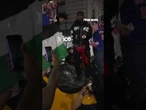 Knicks fans SMASH taxi, wave PALESTINIAN FLAGS #foxnews #news #us #fox