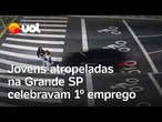 Jovens atropeladas na Grande SP comemoravam 1º emprego: 'Eram inseparáveis'; veja vídeo