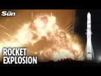 Moment Blue Origin rocket EXPLODES into huge fireball in botched test by Bezos’ company
