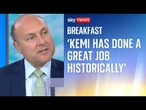 Kemi Badenoch 'has done a great job historically'