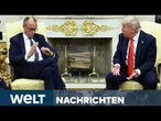 USA: Ukraine, Putin, China, Zoll-Streit mit EU - Trump empfängt Merz im Weißen Haus | WELT STREAM