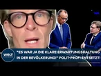 DEUTSCHLAND: "Es war ja die klare Erwartungshaltung in der Bevölkerung!" Polit-Profi entsetzt!
