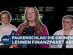 DEUTSCHLAND: Paukenschlag! Klatsche für Merz und Klingbeil! Die Grünen lehnen das Finanzpaket ab!