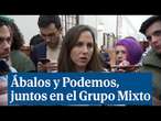 Ábalos y Podemos, juntos en el Grupo Mixto: 