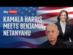 Watch live: US vice president Kamala Harris meets Israeli PM Benjamin Netanyahu