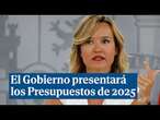 El Gobierno presentará los Presupuestos de 2025 y deja en manos de sus socios la aprobación