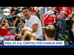 Charlie Kirk mourned at US Capitol as NYPD warns of further violence