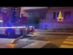Incendio su un balcone a Trieste, l'intervento dei Vigili del Fuoco con scala