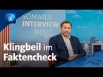 Lars Klingbeil im ARD-Sommerinterview I Der Faktencheck