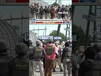 ICE agents CLASH with protesters outside NJ facility #foxnews #news #shorts #immigration