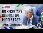 Watch live: UN Secretary General Antonio Guterres speaks to Security Council on Middle East conflict