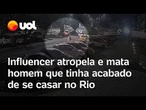 Recém-casado é morto após ser atropelado por influenciador em BMW; suspeito está foragido; vídeo