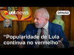 Lula melhora em pesquisas, mas popularidade do presidente continua no vermelho | Josias de Souza