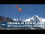 RETTUNG IN LETZTER SEKUNDE: Deutsche Bergsteiger am Breithorn sicher ausgeflogen