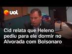 Mauro Cid diz que Heleno pediu para que ele dormisse com Bolsonaro no Alvorada: 'Estava mal'