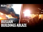 Massive EXPLOSIONS rock Russian city after Ukraine drone attack