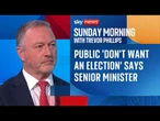 Public 'don't want an election' says senior minister