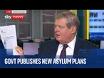 Government releases asylum reforms in full - as Starmer warns of 'severe strain' | Sky News coverage