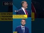 Ostre spięcie Nawrockiego i Trzaskowskiego na debacie. "Nie ma Pan zdolności honorowej"