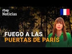 Un INCENDIO ARRASA 800 HECTÁREAS del BOSQUE de FONTAINEBLEU, a 60KM de PARÍS | RTVE Noticias