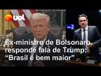 Ciro Nogueira responde fala de Trump: 'O Brasil é bem maior do que a reles resposta que ele deu'