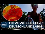 HITZEWELLE: Rekordhitze bringt Deutschland an seine Grenzen – Straßen brechen auf, Heime evakuiert