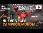 MOTO GP: MARC MÁRQUEZ, NUEVO CAMPEÓN DEL MUNDO, al quedar SEGUNDO en JAPÓN | RTVE Noticias