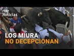 SAN FERMÍN 2025: LOS MIURA protagonizan este OCTAVO ENCIERRO, el ÚLTIMO y MÁS VELOZ | RTVE