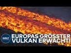 ÄTNA AUF SIZILIEN: Glühende Lava fließt aus Vulkanspalte – Spektakuläre Bilder vom Ausbruch!