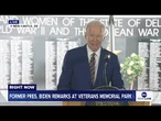 COMING UP: Former Pres. Biden delivers remarks at Veterans Memorial Park in Delaware