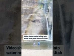 Video shows rocks falling into water near park visitors in Utah