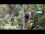 Rescue footage shows aftermath of cable car crash in Italy