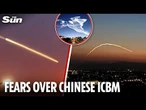 China's suspected intercontinental ballistic missile seen in rare test over Beijing