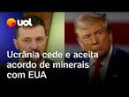 Trump faz acordo com Zelensky para os EUA explorarem recursos minerais ucranianos; confira