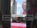 New hostage videos from Hamas spark massive rally in Israel