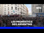 Les pronostics des supporters argentins à la mi-temps