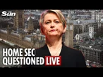 LIVE: Home Secretary Yvette Cooper quizzed on migrants crisis and policing