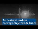 Así destruye un dron enemigo el ejército de Israel en el Mar Rojo