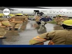 Air Canada plane slides off taxiway; no passengers hurt