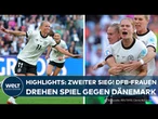 DEUTSCHLAND - DÄNEMARK: Highlights UEFA Frauen-EM - DFB-Frauen feiern zweiten Sieg im zweiten Spiel