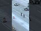 Cops chase teen across busy interstate