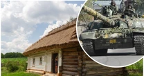 W Ukrainie zauważono poruszający się dom. Okazało się, że to nowy kamuflaż dla czołgów