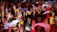 Filipino Catholics pray for good health and peace in huge procession venerating Jesus statue