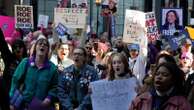 Abortion rights at forefront of Women's March rallies in runup to Election Day