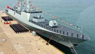 China’s navy commissions new frigate amid rising competition with the US and others